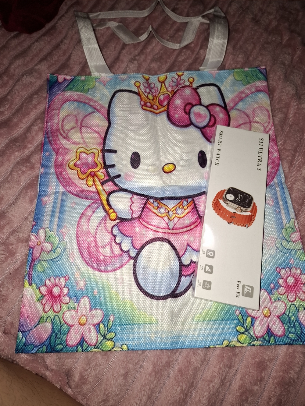 Hello Kitty Bag + S11 Ultra 3 Smartwatch Bundle